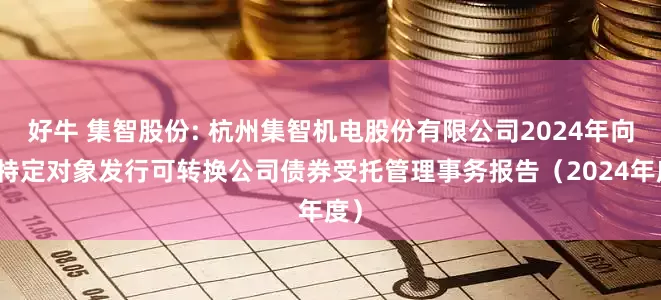 好牛 集智股份: 杭州集智机电股份有限公司2024年向不特定对象发行可转换公司债券受托管理事务报告(2024年度)