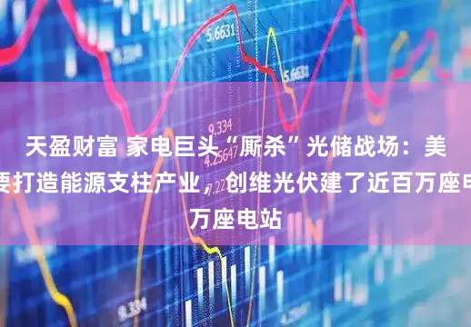 天盈财富 家电巨头“厮杀”光储战场：美的要打造能源支柱产业，创维光伏建了近百万座电站