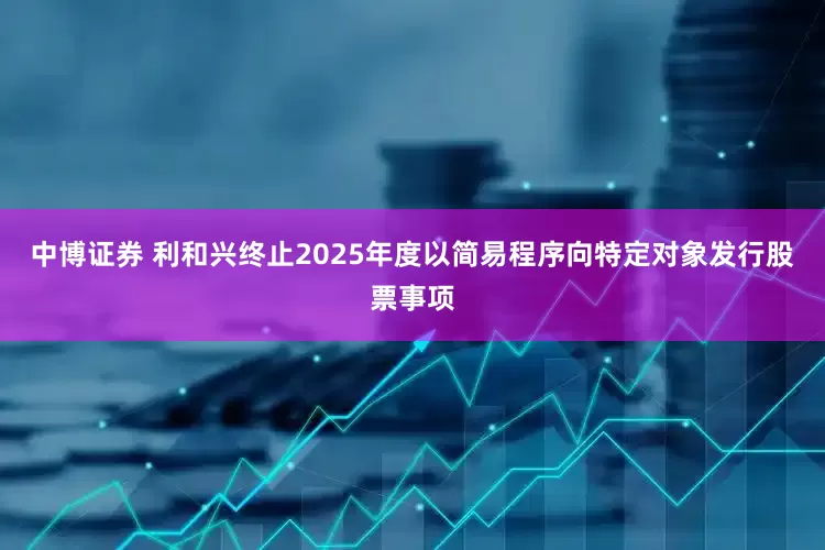 中博证券 利和兴终止2025年度以简易程序向特定对象发行股票事项
